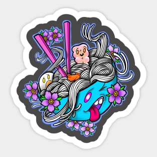 Crazy udon noodle bowl Sticker